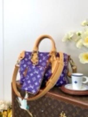 wholesale quality louis vuitton m11562 speedy p9 bandoulkere 25 purple model no. 1